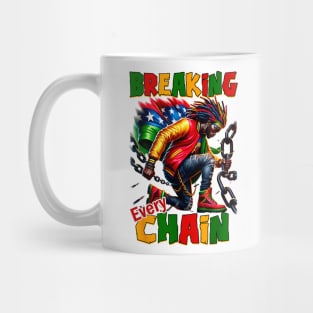 Juneteenth Breaking Every Chain Juneteenth Day Mug